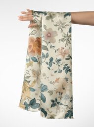 Petal flower style with orange,green colors - Image 3