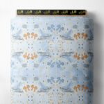 Bow flower style with blue,orange colors