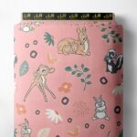 Deer animal style with pink,green colors