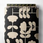 Petal flower style with black, white colors