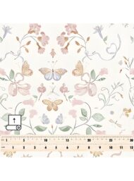 Butterfly flower style with pink,green colors - Image 5