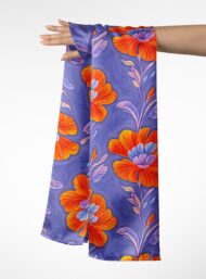Petal flower style with orange,blue colors - Image 3