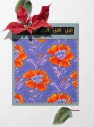 Petal flower style with orange,blue colors - Image 6
