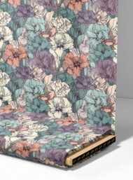 Bloom flower style with pink,green colors - Image 4