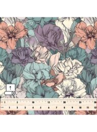 Bloom flower style with pink,green colors - Image 5