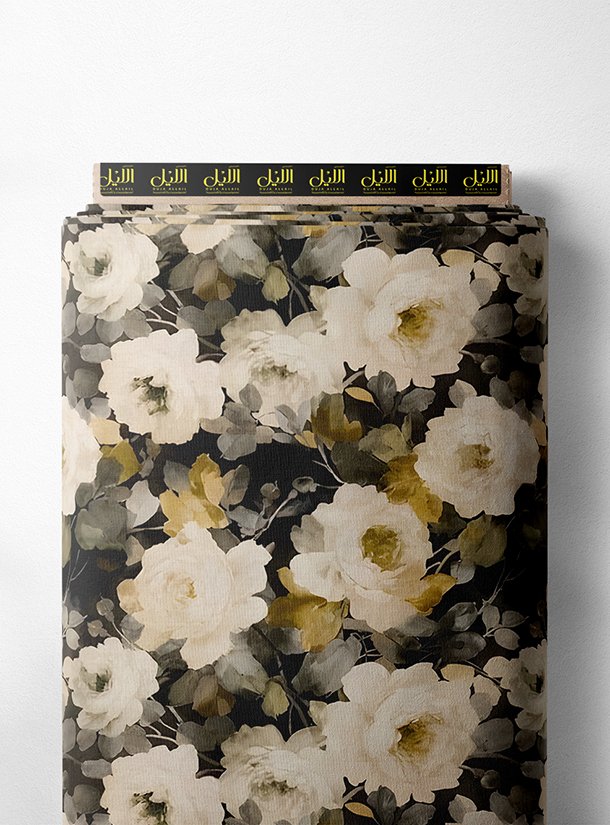 LAI01-3007_1.jpg Bloom flower style with black,white colors - Image 1