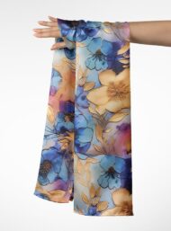 Bloom flower style with blue,yellow colors - Image 3