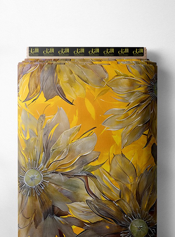 LAI01-3011_1.jpg Petal flower style with yellow,brown colors - Image 1