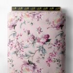 Petal flower style with pink,green colors