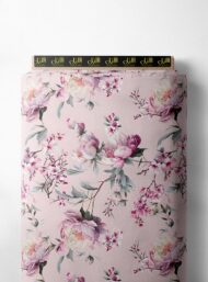 Petal flower style with pink,green colors