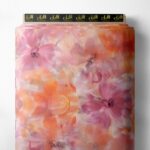 Bloom flower style with pink,orange colors