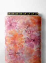 Bloom flower style with pink,orange colors