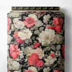 Bloom flower style with red,white colors