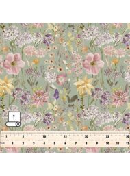 Bloom flower style with pink,green colors - Image 5