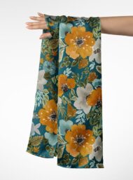 Petal flower style with orange,white colors - Image 3