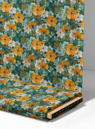 Petal flower style with orange,white colors - Image 4