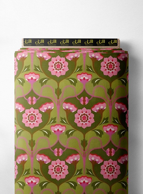 LAI01-3035_1.jpg Bloom flower style with pink,green colors - Image 1