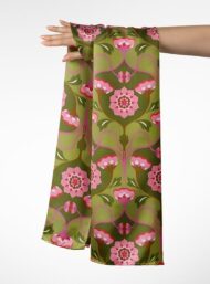 Bloom flower style with pink,green colors - Image 3