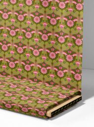 Bloom flower style with pink,green colors - Image 4