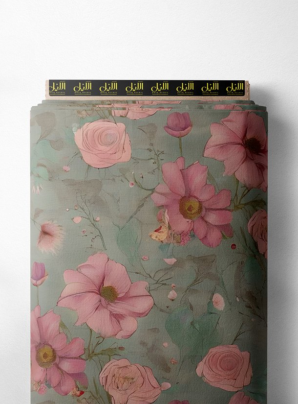 LAI01-3037_1.jpg Bloom flower style with pink,green colors - Image 1
