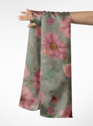 Bloom flower style with pink,green colors - Image 3