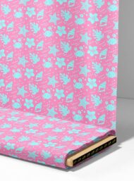 Flower ocean and sky style with pink, blue colors - Image 4