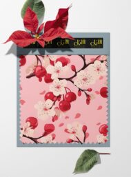 Branch flower style with pink,red colors - Image 6