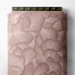 Petal flower style with pink, brown colors