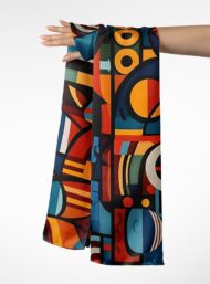 Circle abstract style with red,blue colors - Image 3