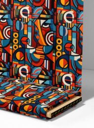 Circle abstract style with red,blue colors - Image 4