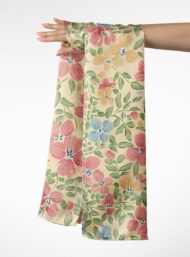 Leaf flower style with pink,green colors - Image 3