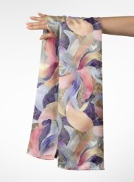 Leaf flower style with pink,purple colors - Image 3