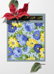 Bloom flower style with blue,yellow colors - Image 6