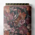 Petal flower style with pink,green colors