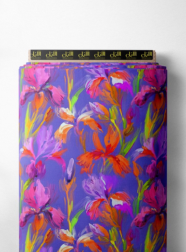 LAI01-3060_1.jpg Petal flower style with purple,pink colors - Image 1