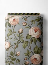 Rose flower style with pink,green colors