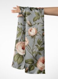 Rose flower style with pink,green colors - Image 3