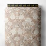 Bloom flower style with brown,white colors