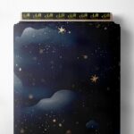 Star ocean and sky style with blue,yellow colors