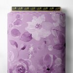 Petal flower style with purple colors