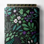 Leaf nature style with green,purple colors