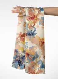 Bloom flower style with blue,yellow colors - Image 3