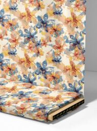 Bloom flower style with blue,yellow colors - Image 4