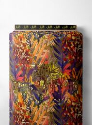 Leaf flower style with red,green colors