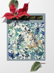 Leaf flower style with blue, green colors - Image 6