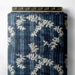 Vine flower style with blue, white colors