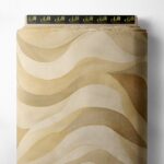Wave abstract style with brown,white colors