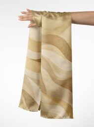 Wave abstract style with brown,white colors - Image 3