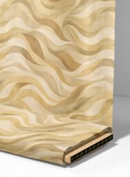 Wave abstract style with brown,white colors - Image 4