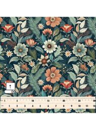 Leaf flower style with green,red colors - Image 5